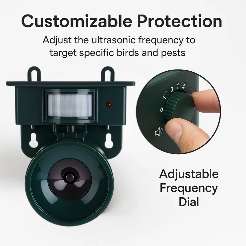 GardenGuard Bird Repeller – Smart Motion Sensor for a Peaceful Garden