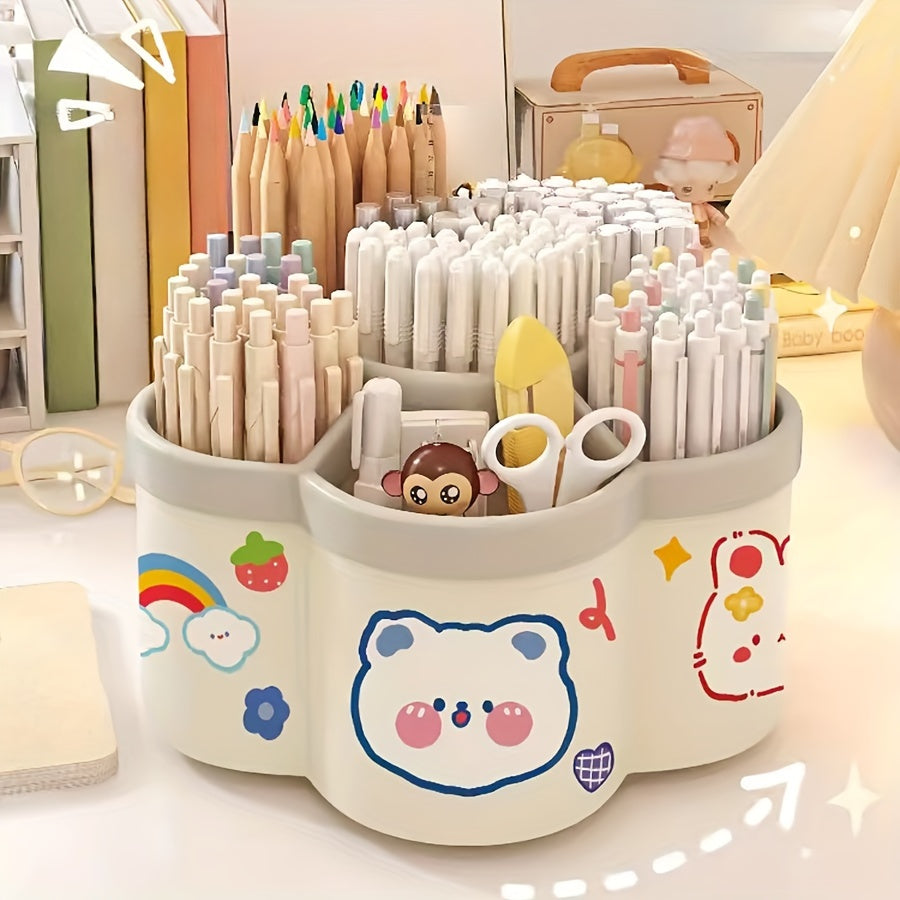 Colorful Animal Stationery Organizer - For a Cheerful Workspace