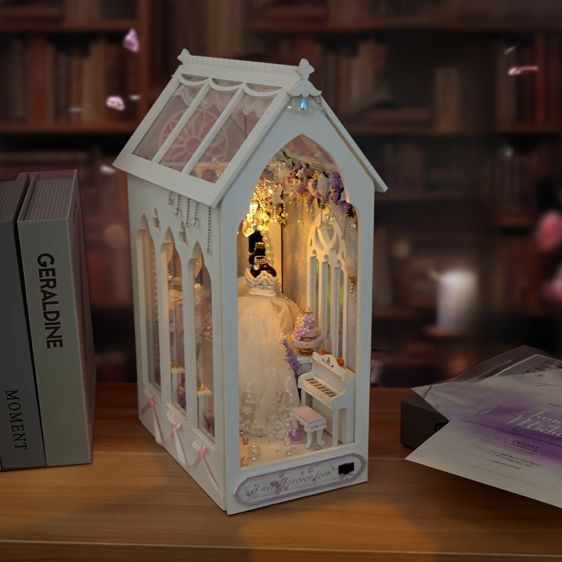 DIY Bridal Dollhouse – 3D Building Set with Lighting and Decorative Furniture