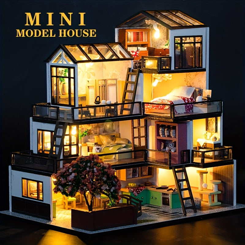 Lichtnest Miniature House - Creative Building Fun for Every Hobbyist