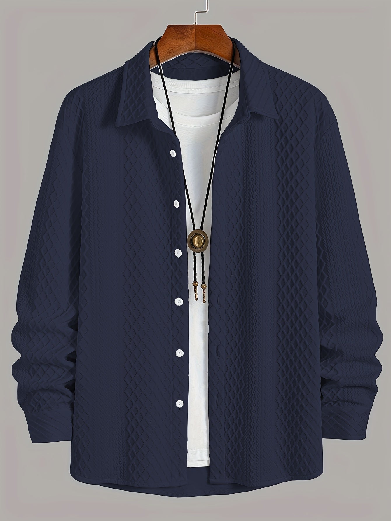 Men's Stretch Tricot Shirt - Modern Comfort with a Classic Twist