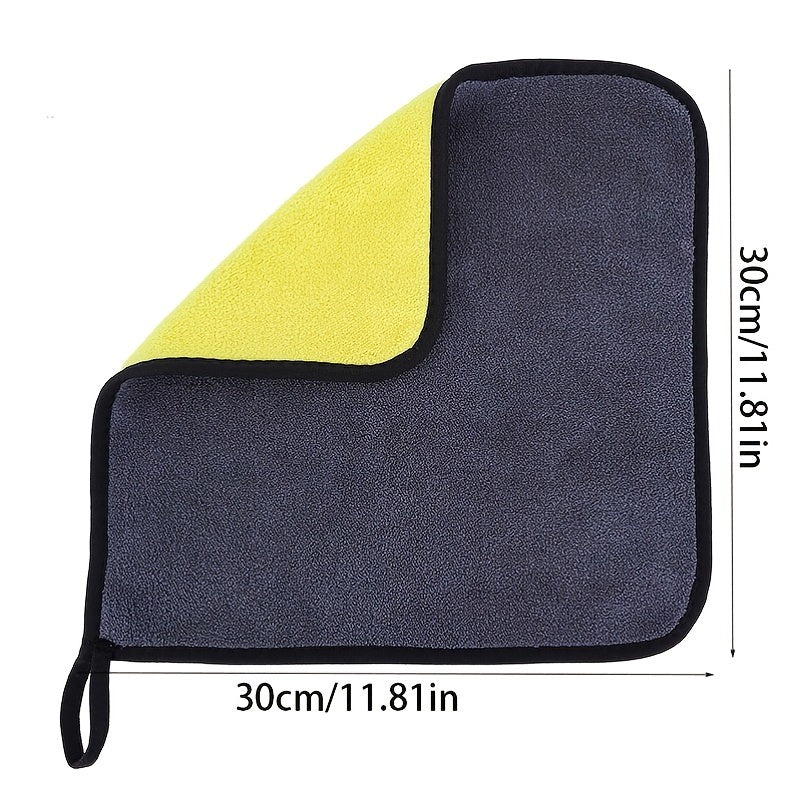 Double-Sided Coral Fleece Car Wash Towel – Soft and Absorbent for Shine