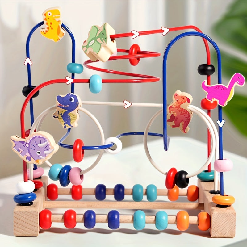 Educational Wooden Bead Maze - For Fine Motor Skills