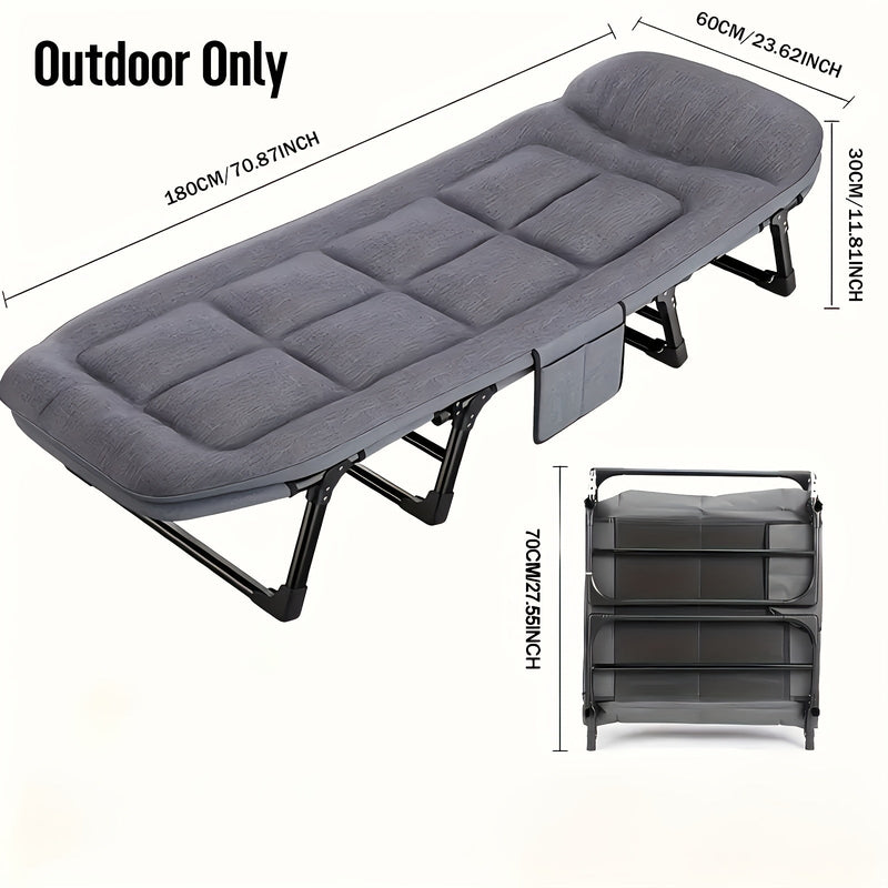 Foldable Camping Bed for Adults – Lightweight Aluminum and Stainless Steel Frame