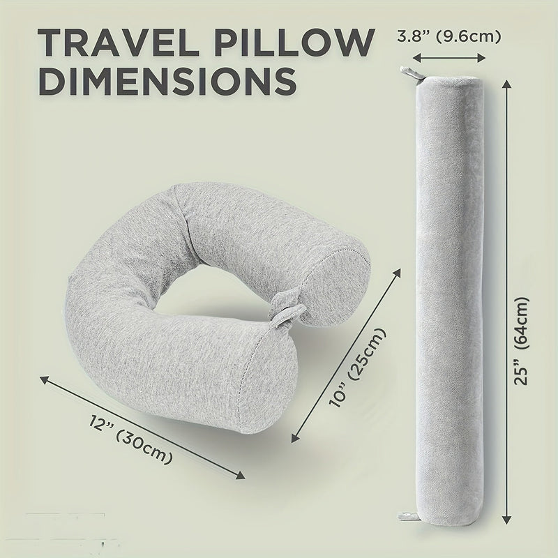 TravelEase Adjustable Travel Neck Pillow – Support and Comfort