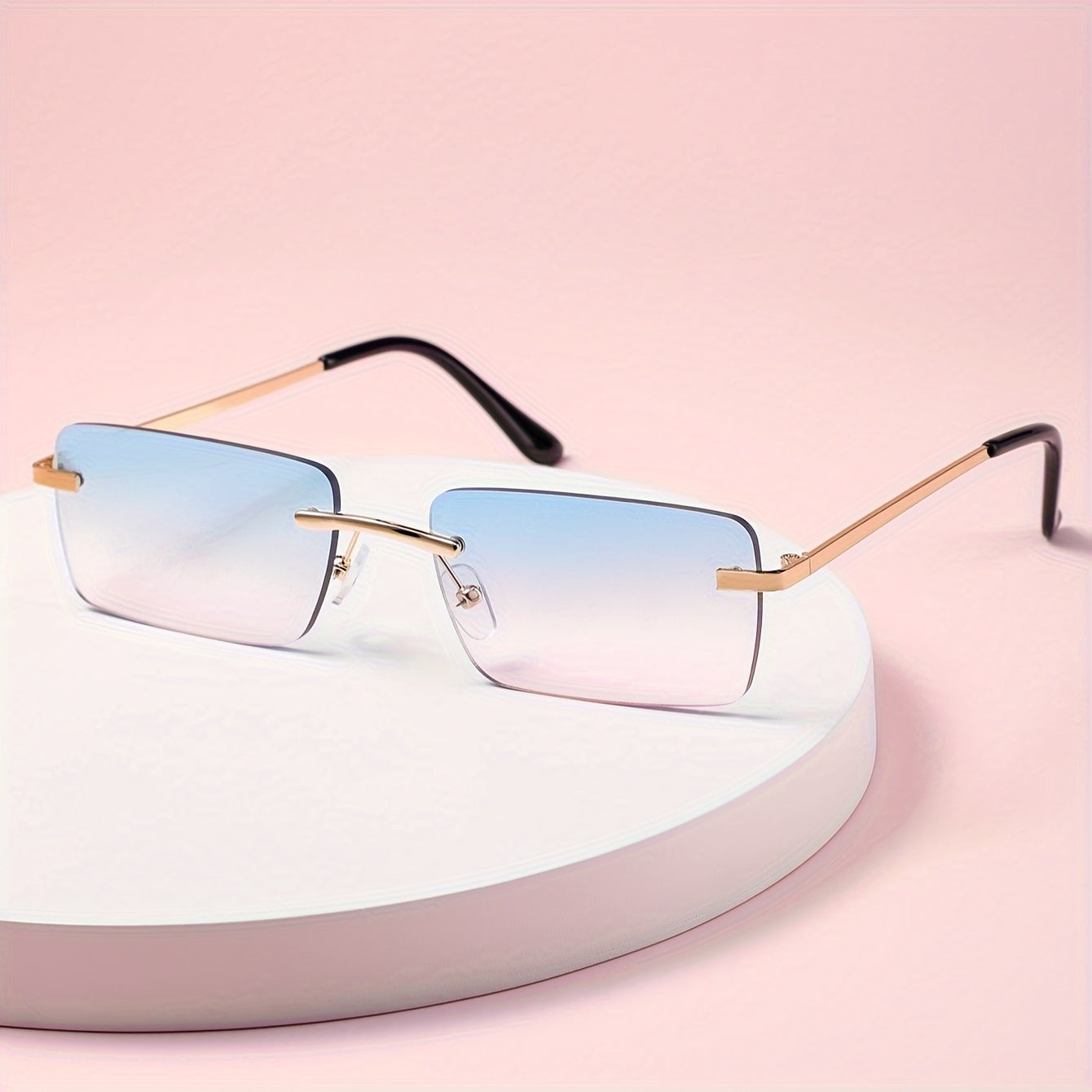 Stylish Frameless Sunglasses – Trendy and Comfortable for Men