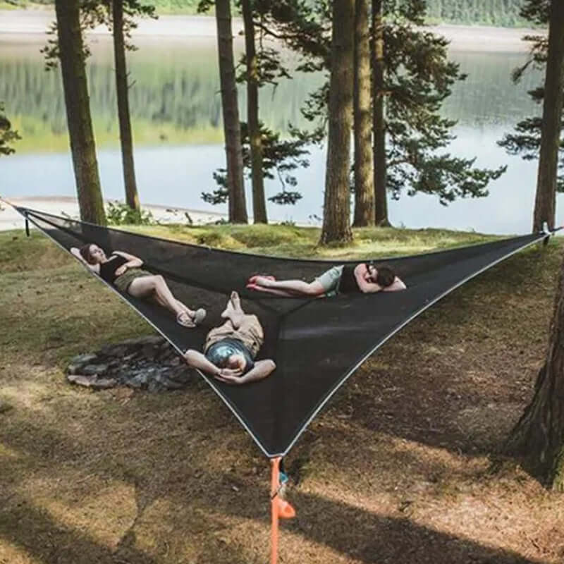 Outdoor Multi-Person Hammock with 3-Point System – Spacious and Comfortable