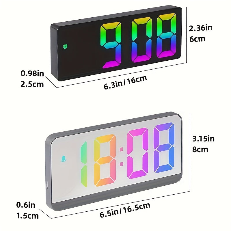 Colorful LED Digital Clock - For a Cheerful Start to Your Day