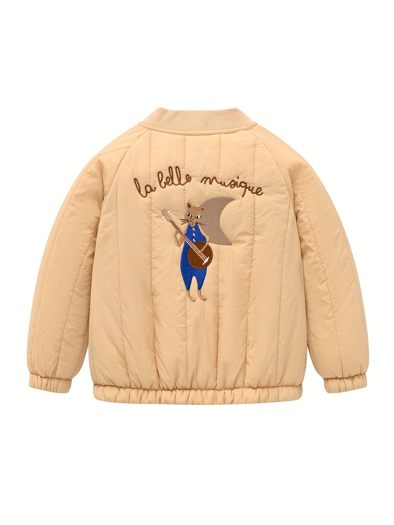 Cute Children's Jacket with Embroidered Moon – Perfect for Autumn and Winter