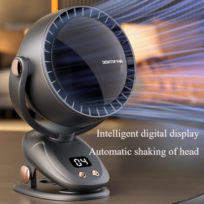 Portable Bladeless Fan with Digital Display – Quiet and Rechargeable Cooling for Indoor and Outdoor Use