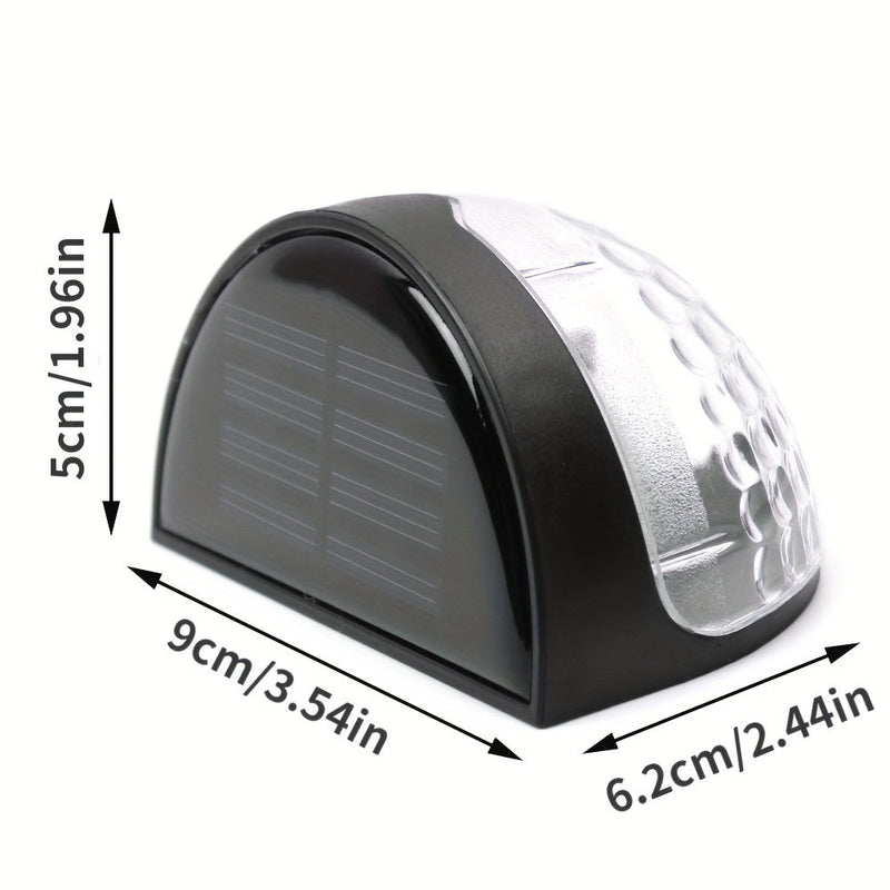 SolarGlow Semi-Round LED Fence Lighting – Elegant and Durable