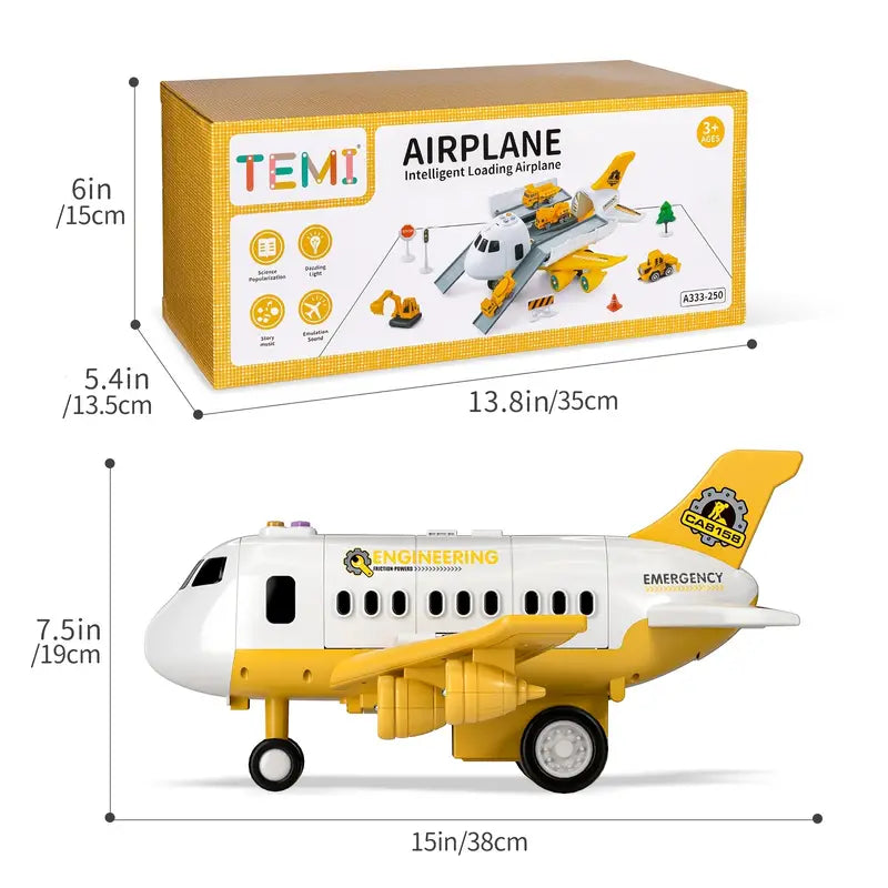 Bright Skies Colorful Airplane - Interactive Toy for Young Pilots