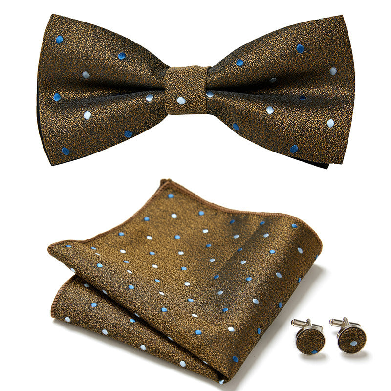 Elegant Bow Tie Set – Handcrafted with Matching Accessories