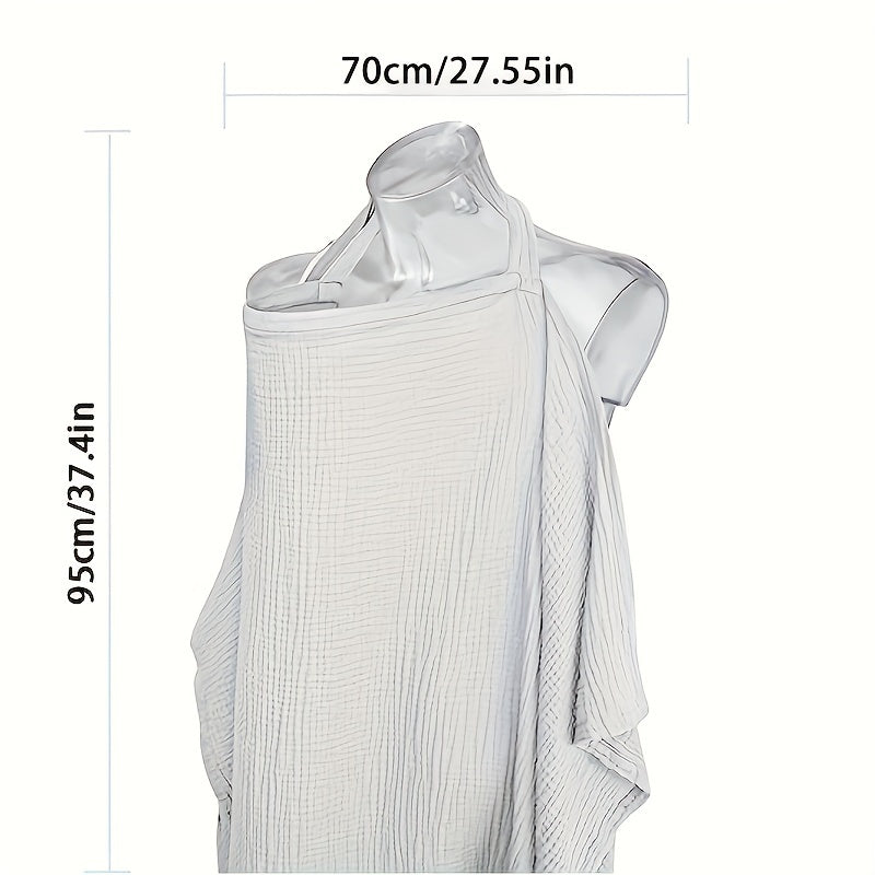 Breathable Nursing Blanket with Rigid Hoops - Multifunctional Mother Apron for Nursing and High Chair