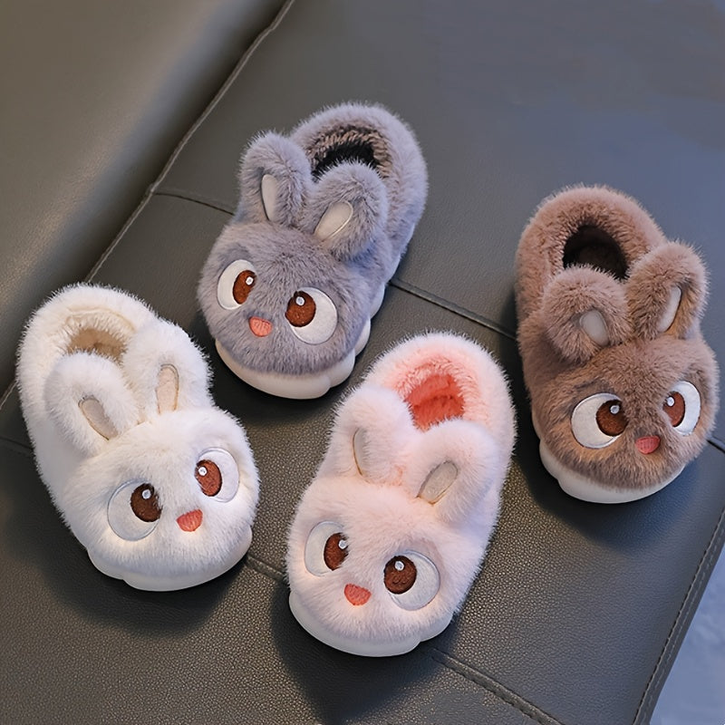 Plush Bunny Slippers for Kids - For Comfortable Winter Days