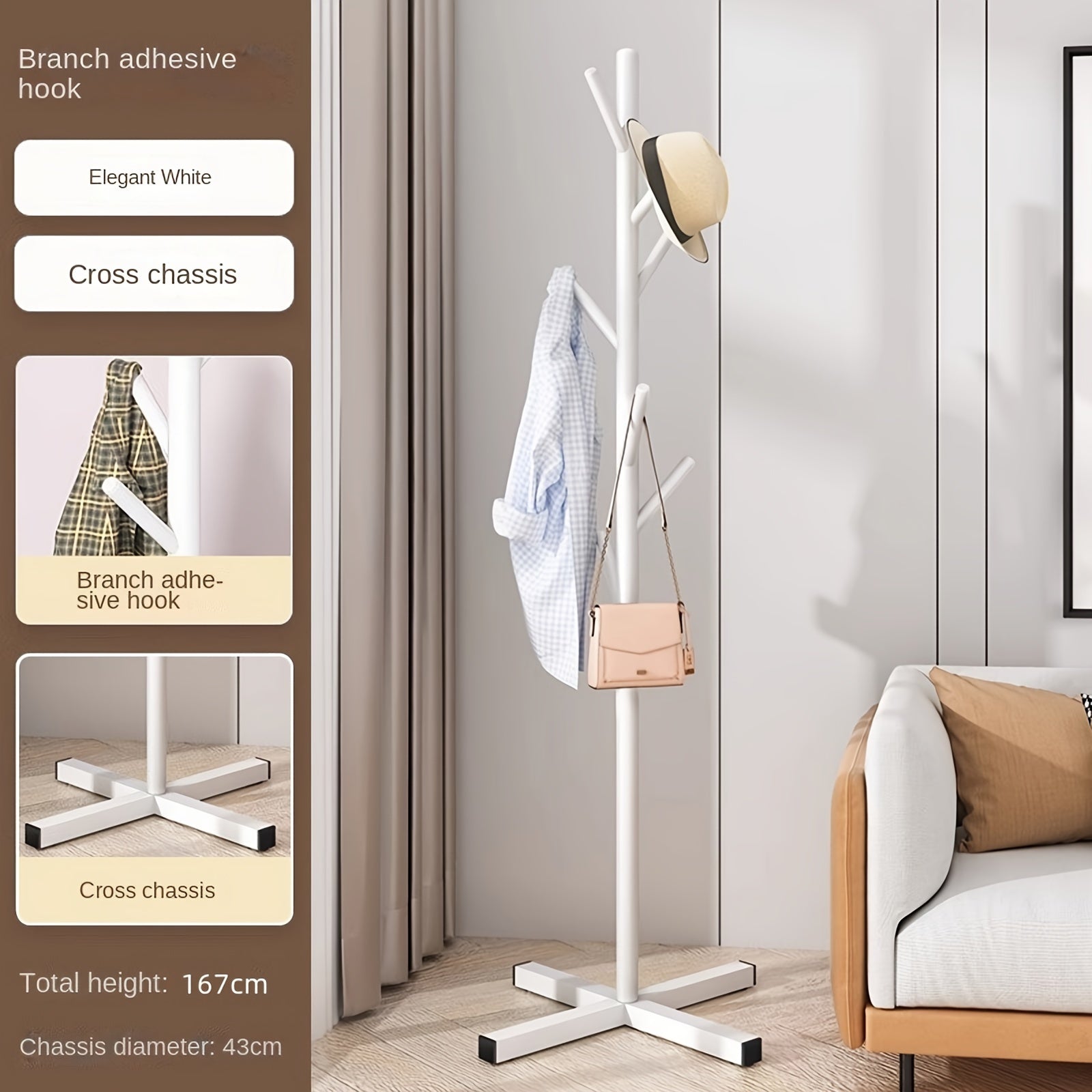 Luxury Metal Coat Rack Branch Style – Functional and Stylish for Any Interior