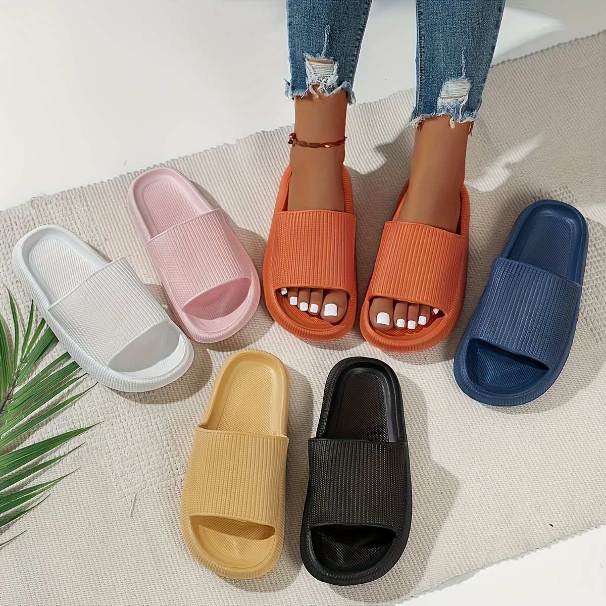 RelaxFit Thick Sole Slippers – Comfortable and Safe