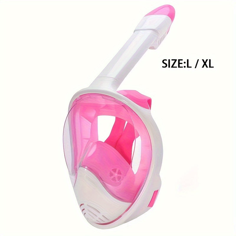 Full Face Snorkel Mask – 180° Panoramic View and Camera Mount for Perfect Underwater Experience