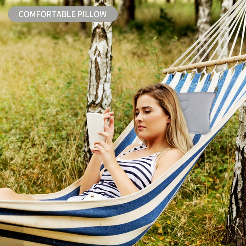 Inflatable Pillows for Camping and Travel - Set of 2 Soft, Portable Pillows