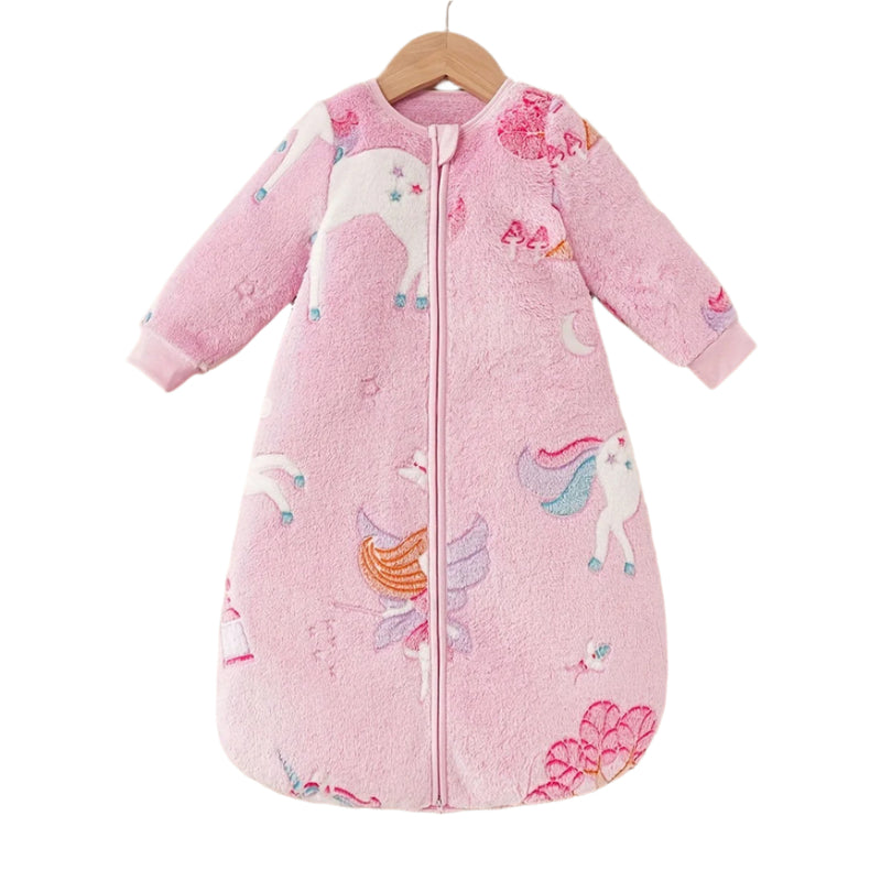 Plush Sleeping Bag with Unicorn Print – Soft and Enchanting Sleep Comfort for Children