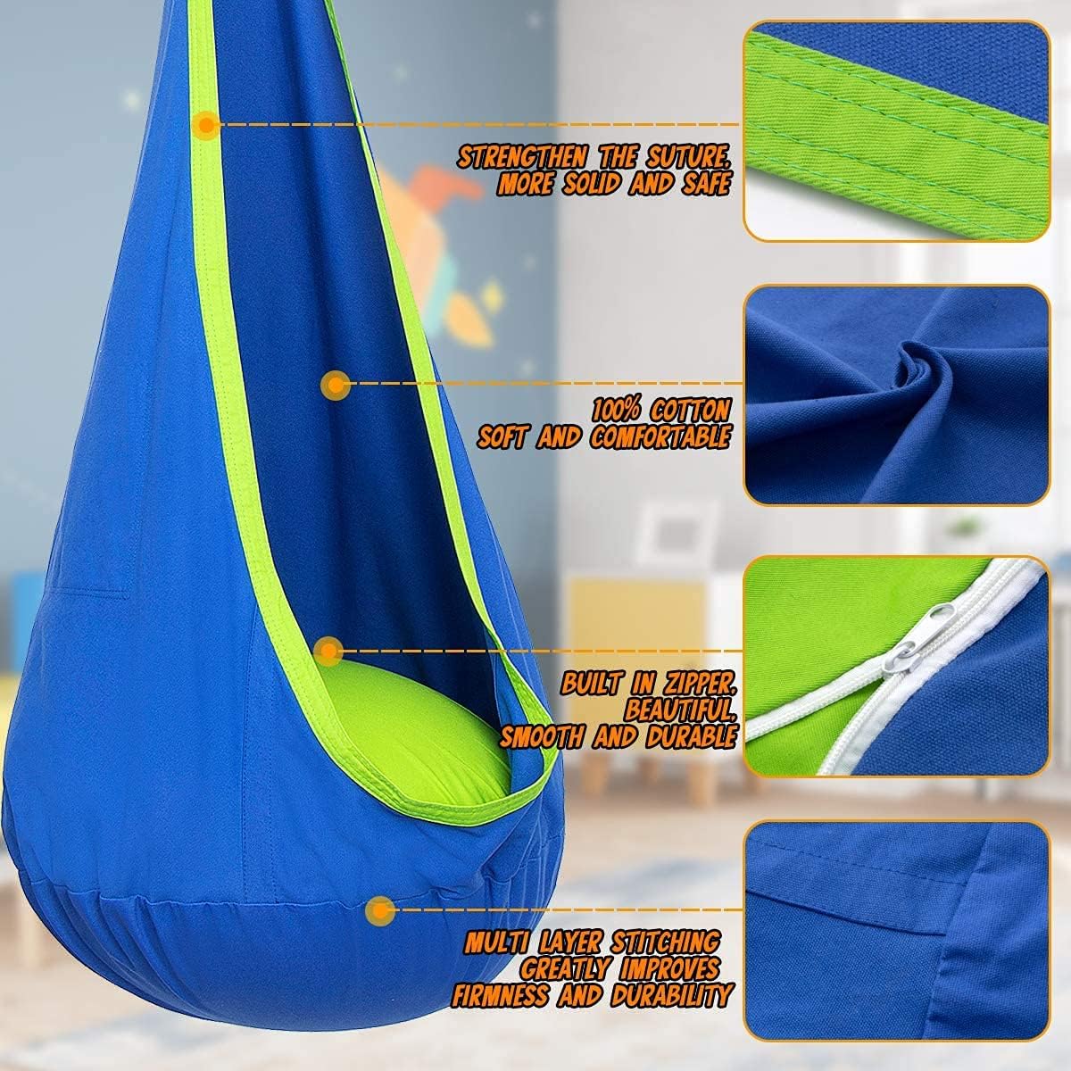 Comfort Swing Hanging Chair – Soothing and Playful Design