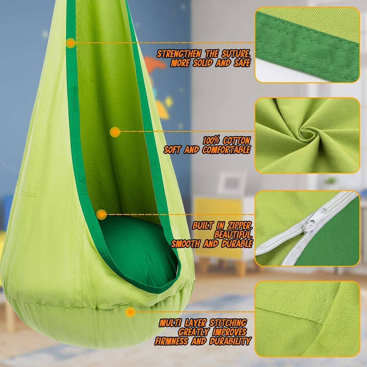 Comfort Swing Hanging Chair – Soothing and Playful Design