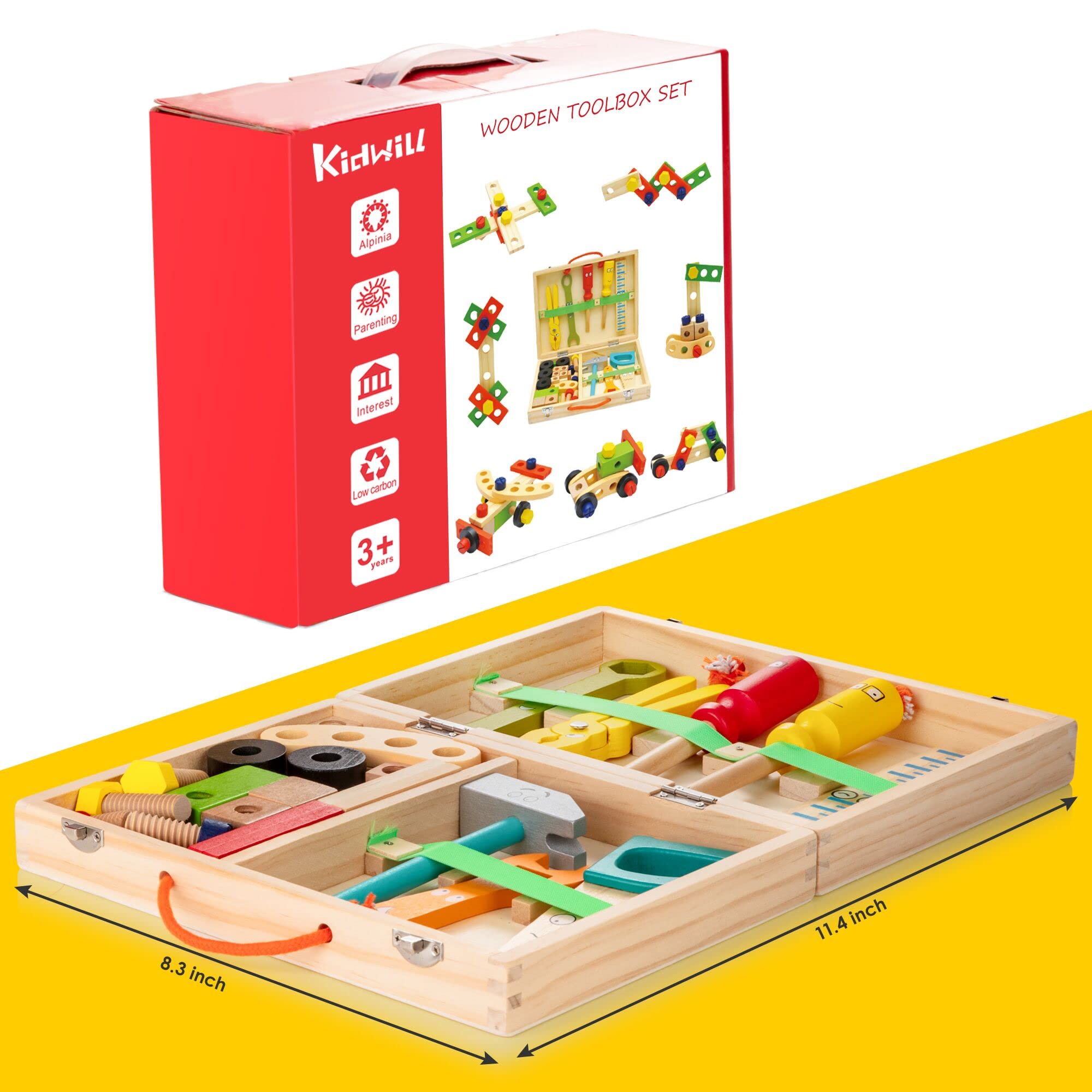 Wooden Tool Box for Children - Creative and Educational