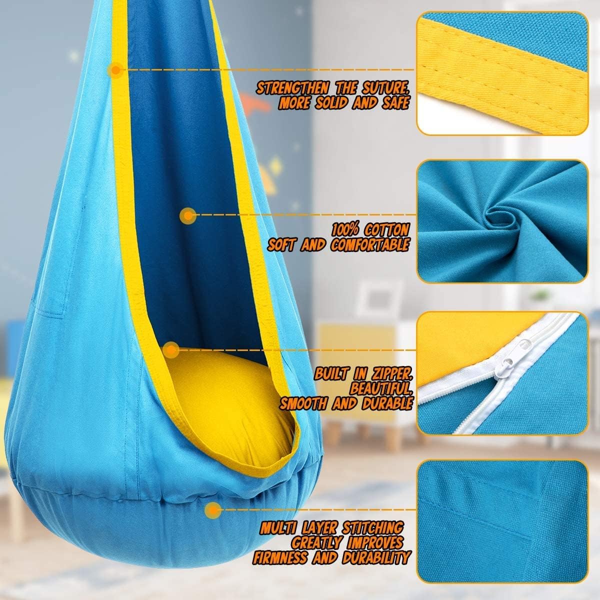 Comfort Swing Hanging Chair – Soothing and Playful Design