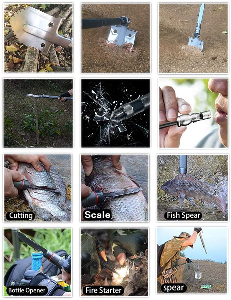 All-in-One Multifunctional Shovel – For Adventurous Outdoor Activities