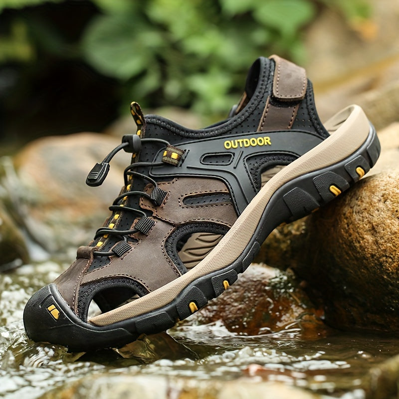 Men’s Premium Leather Fisherman Sandals – Comfortable & Durable