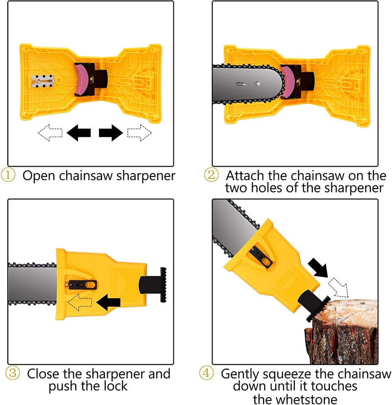 SharpEdge Chainsaw Sharpener – Quick-Attach Blade Refresher Tool