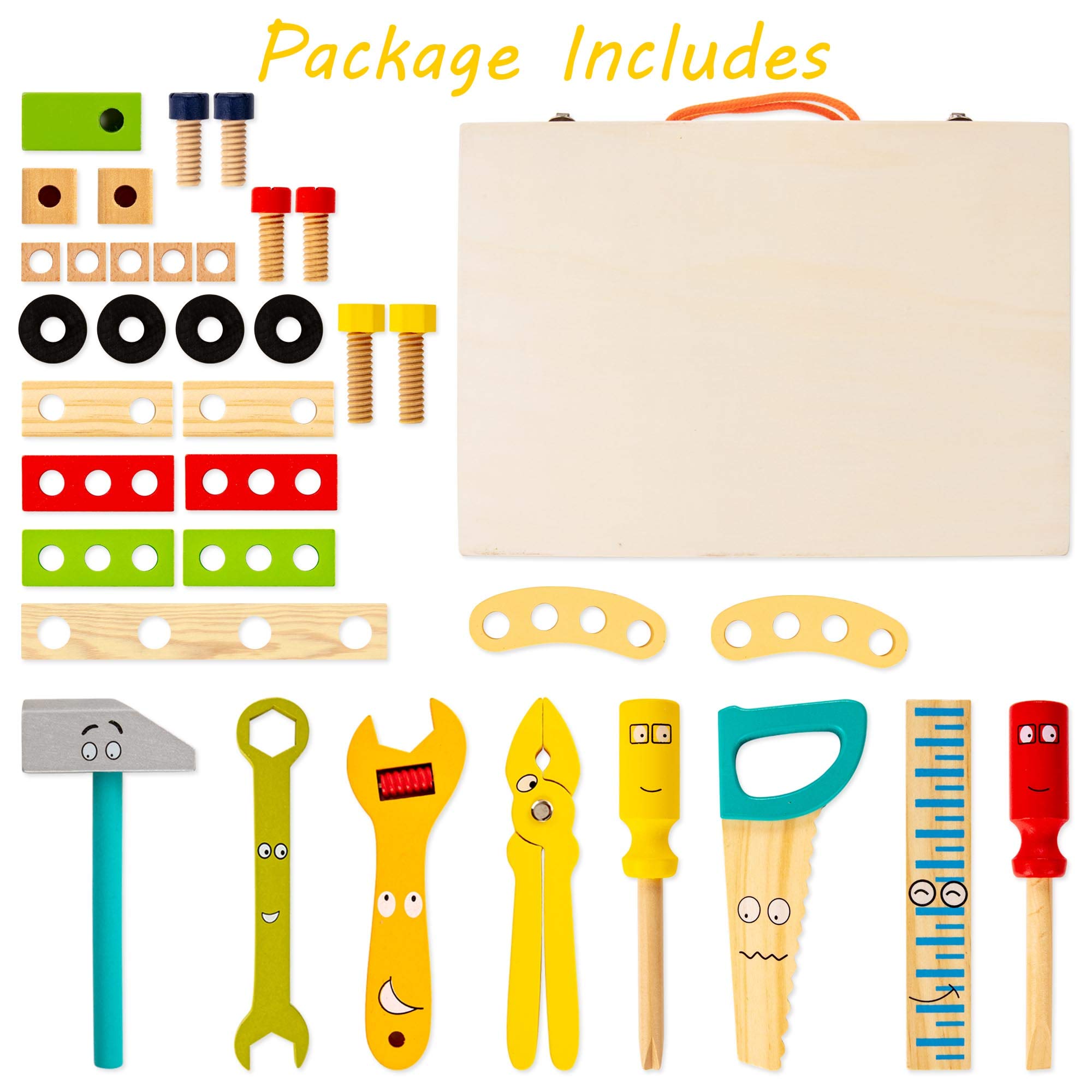 Wooden Tool Box for Children - Creative and Educational