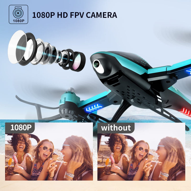 SkyExplorer 1080P Camera Drone – Smart FPV Flight Control