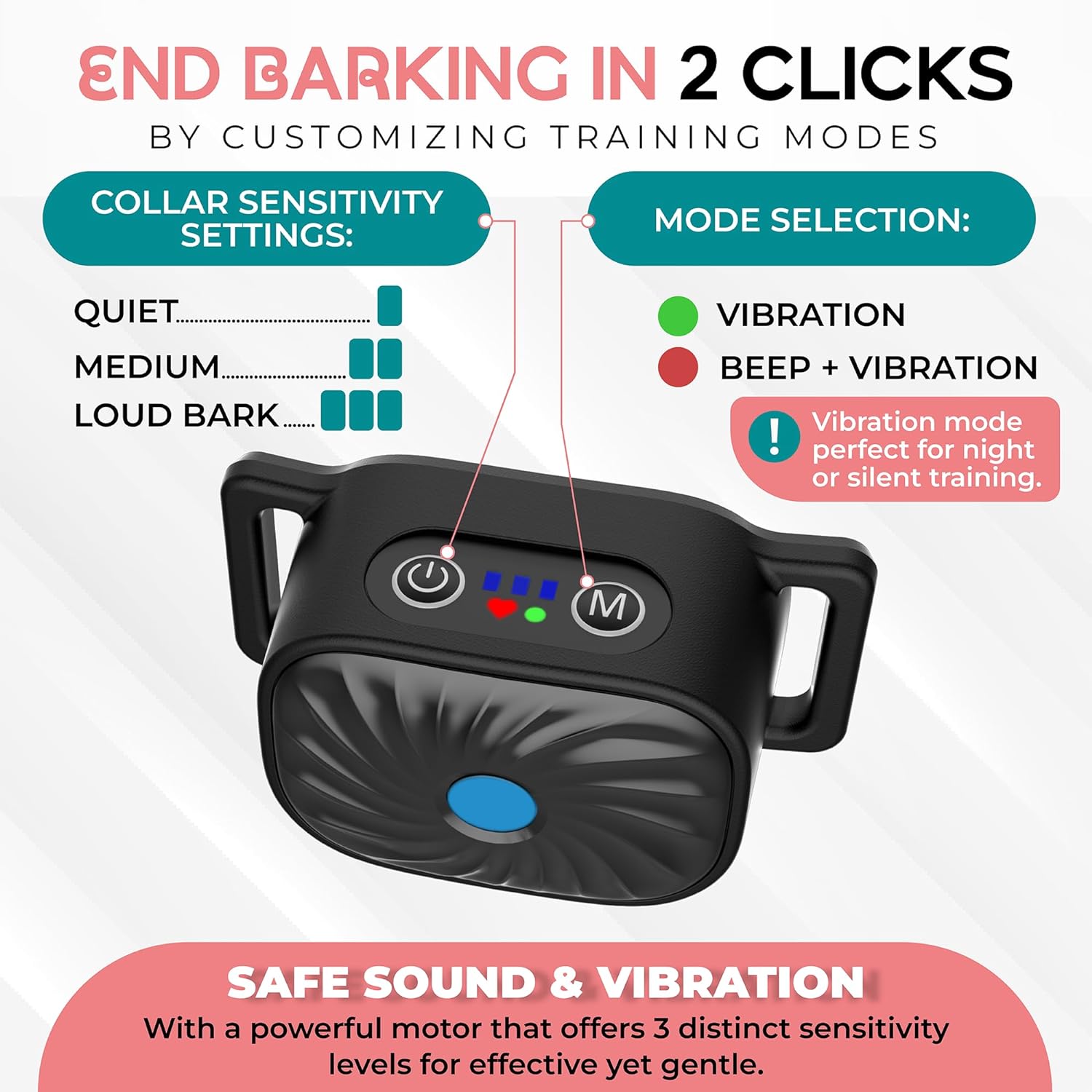 CalmPet Anti-Bark Collar – Comfortable and Stress-Free