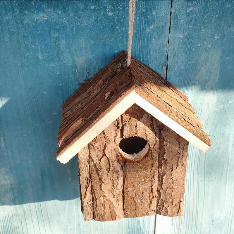 Rustic Wooden Birdhouse – Cozy Home for Garden Birds