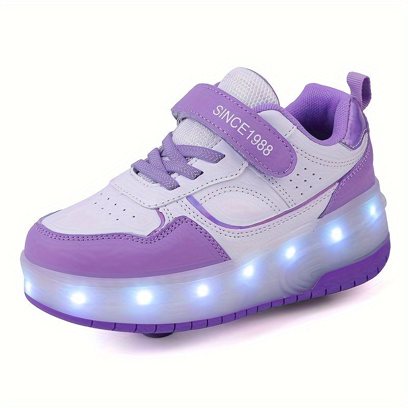 GlowRiders Roller Sneakers - For Kids with Light Show