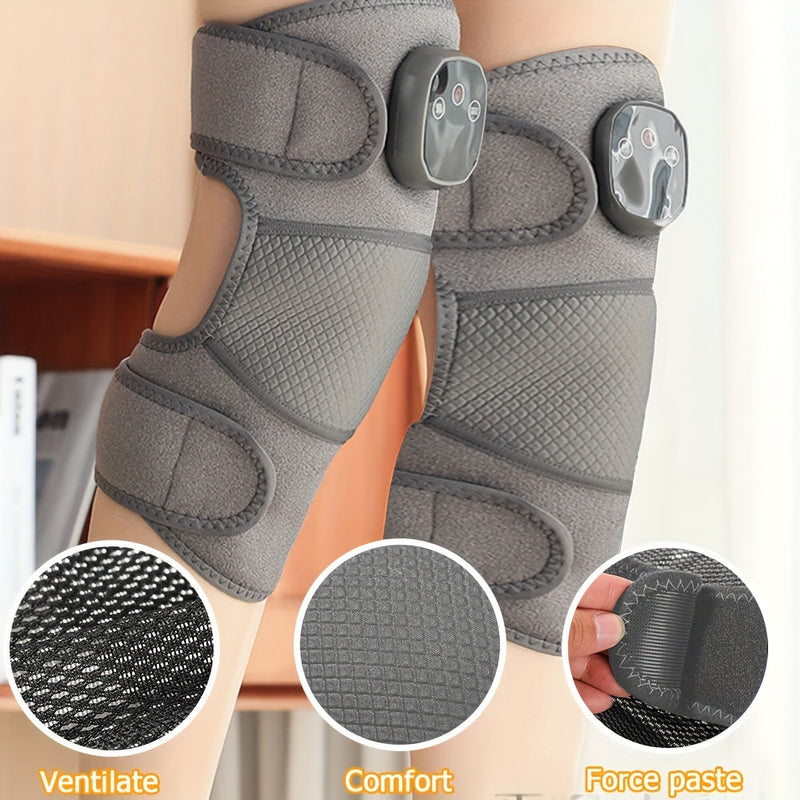 Wireless Knee and Leg Massager with Heat Function – Adjustable Compression for Optimal Pain Relief