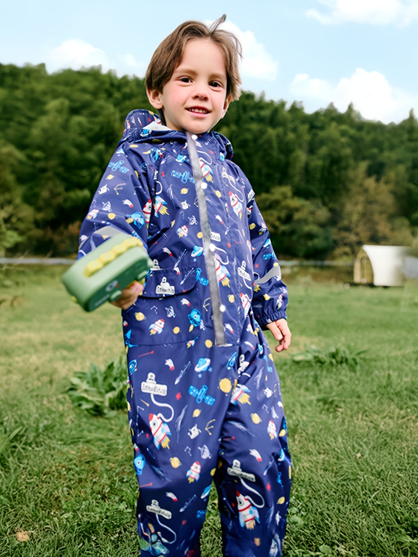 Cheerful Waterproof Rain Overall for Children – Breathable and Comfortable for Outdoor Activities