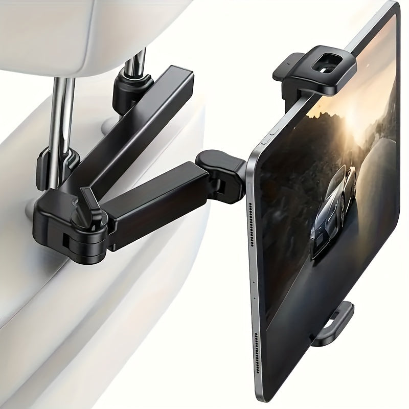 Car Headrest Tablet Holder – Adjustable Mount for Tablets and Smartphones