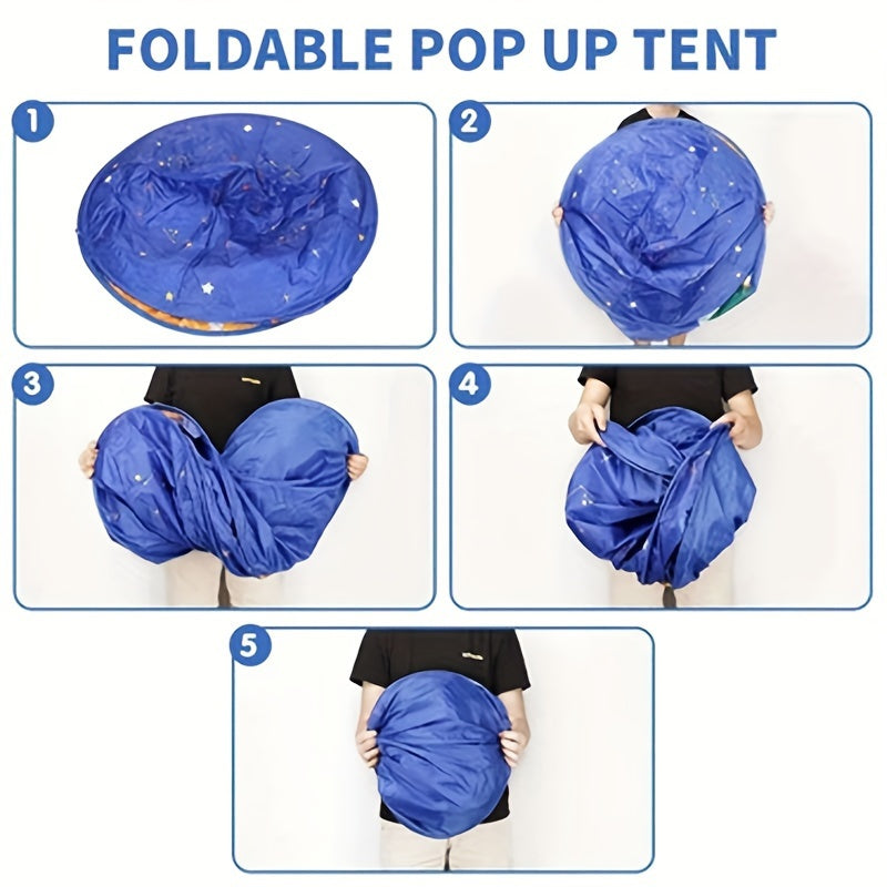 Galaxy Explorer Pop-up Play Tent - Space Theme for Outdoor and Indoor