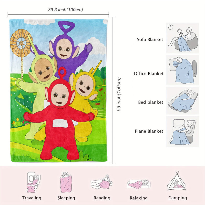Teletubbies Blanket - For Children, Soft and Versatile