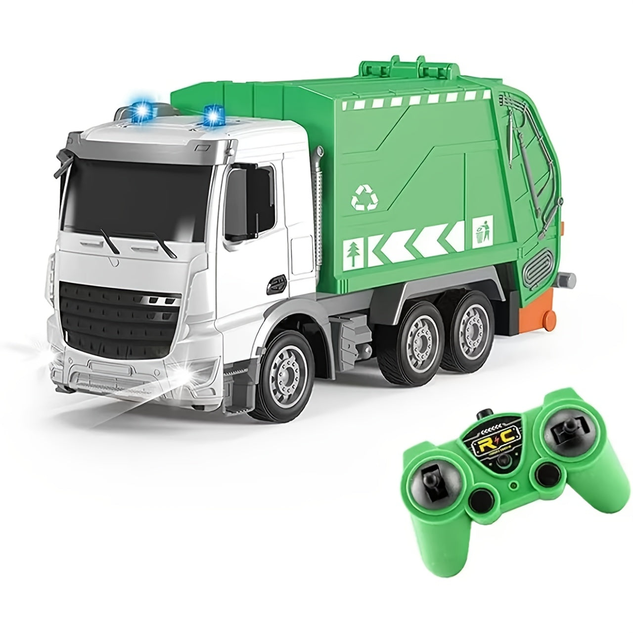 EcoTruck RC Garbage Truck - Realistic Toy Truck with Lights & Sounds