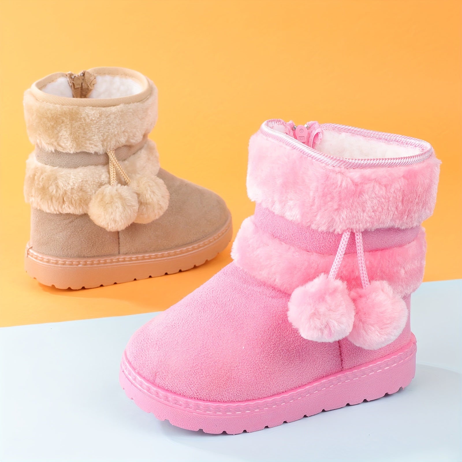 Cute Plush Boots for Kids - For Warmth and Comfort