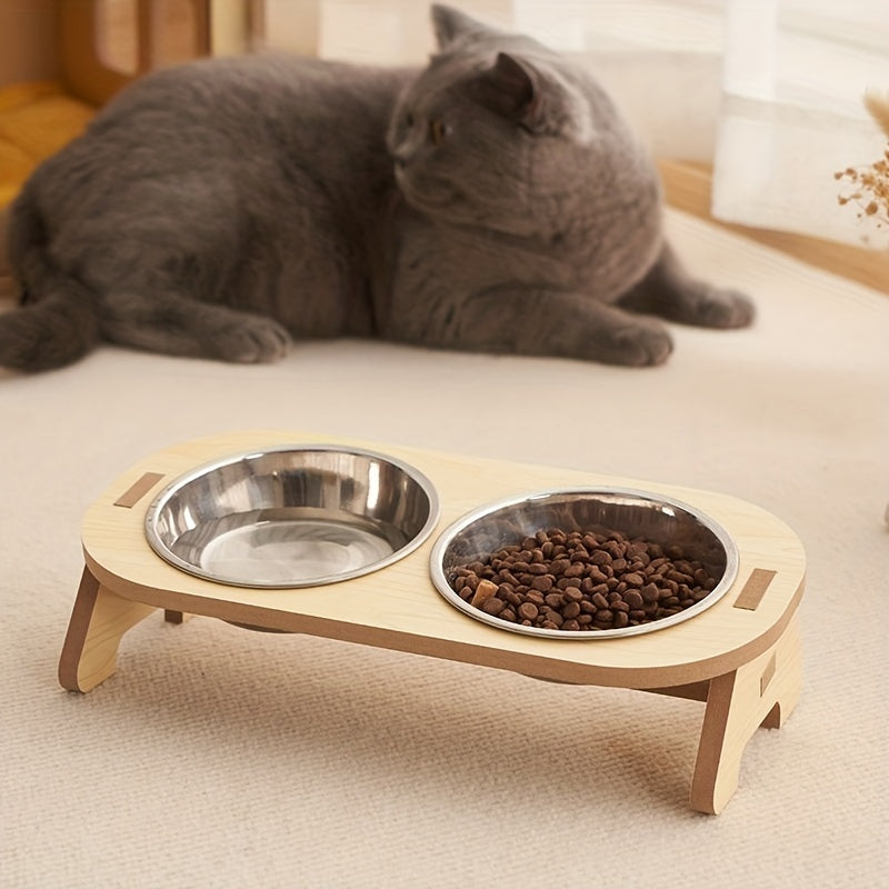 Elevated Cat Food Bowl Set – Durable and Comfortable Eating for Your Cat