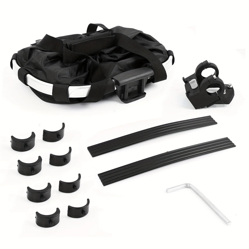 Foldable Bicycle Basket – High Capacity and Sturdy Load Capacity for Bikes and Pets