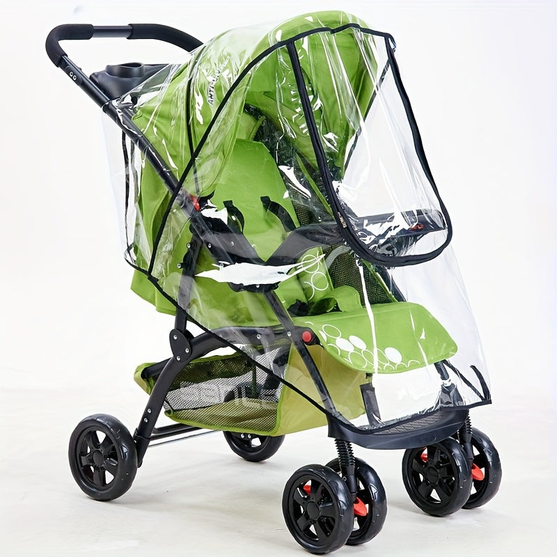 Transparent Stroller Rain Cover - For Weather-Resistant Protection