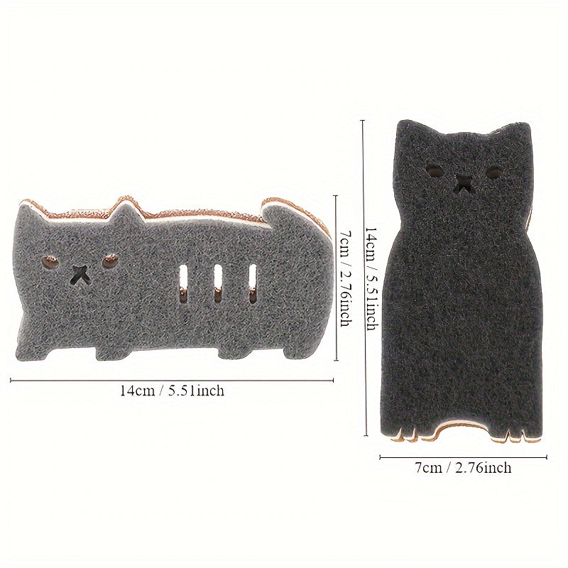 Purrfect Clean Cat Sponge Set – Durable, Cute, and Super Functional