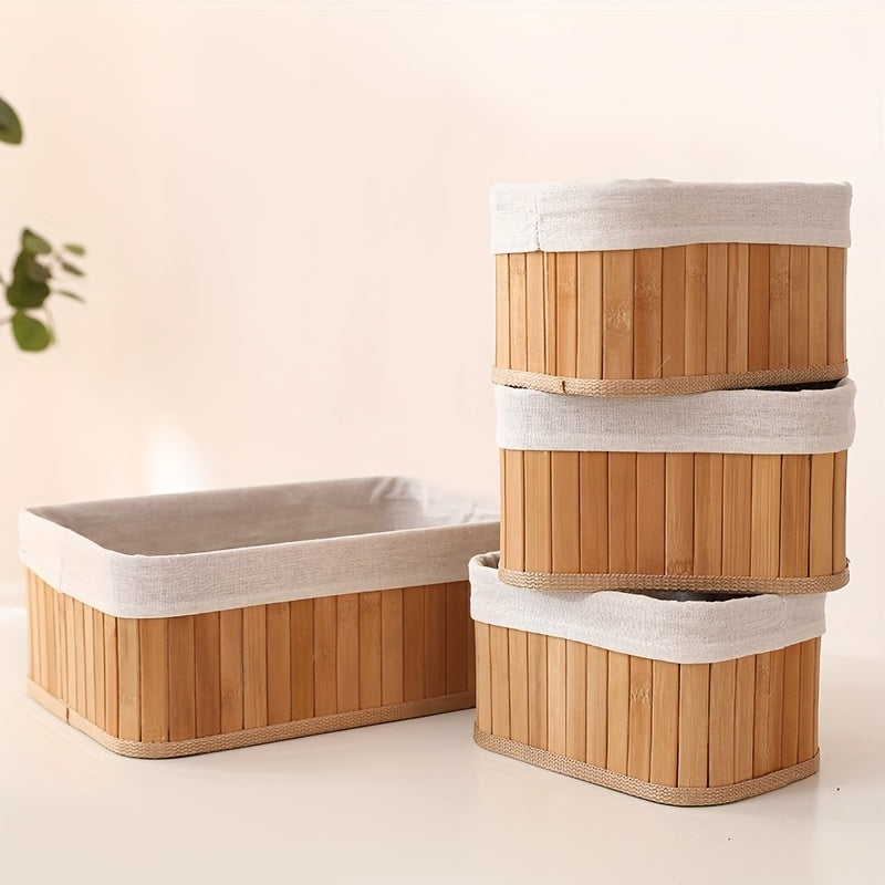 Bamboo Storage Baskets Set – Naturally and Atmospherically Organizing Your Home