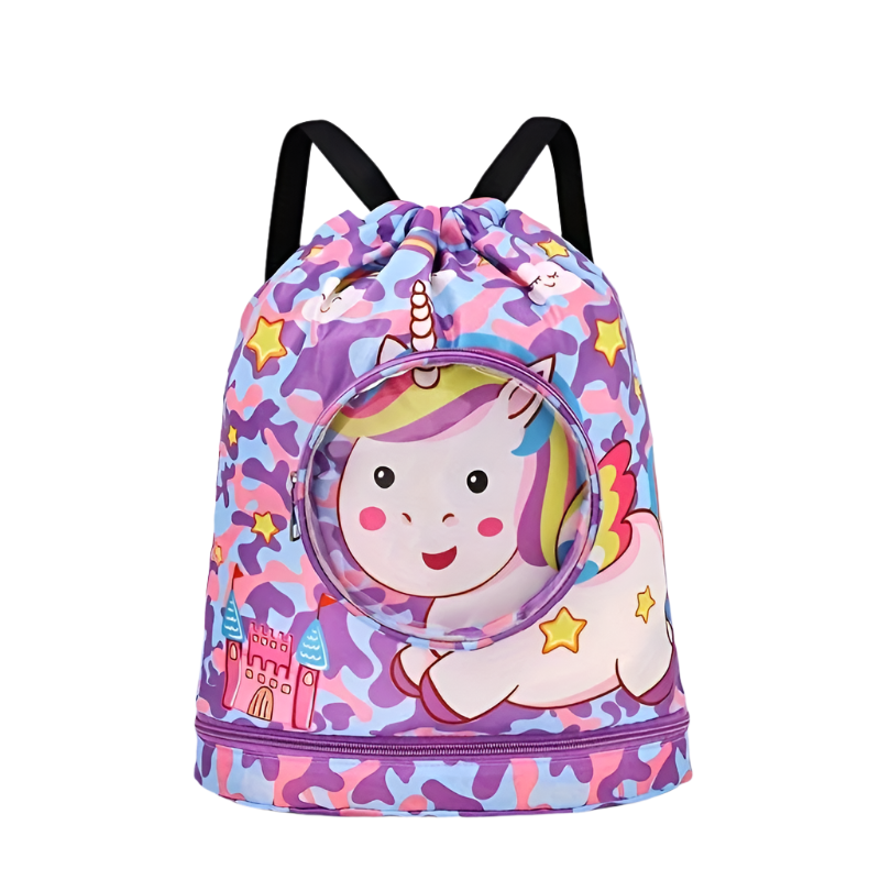 Cartoon Swim Bag with Dry/Wet Separation – Stylish, Portable Bag for Children and Adults