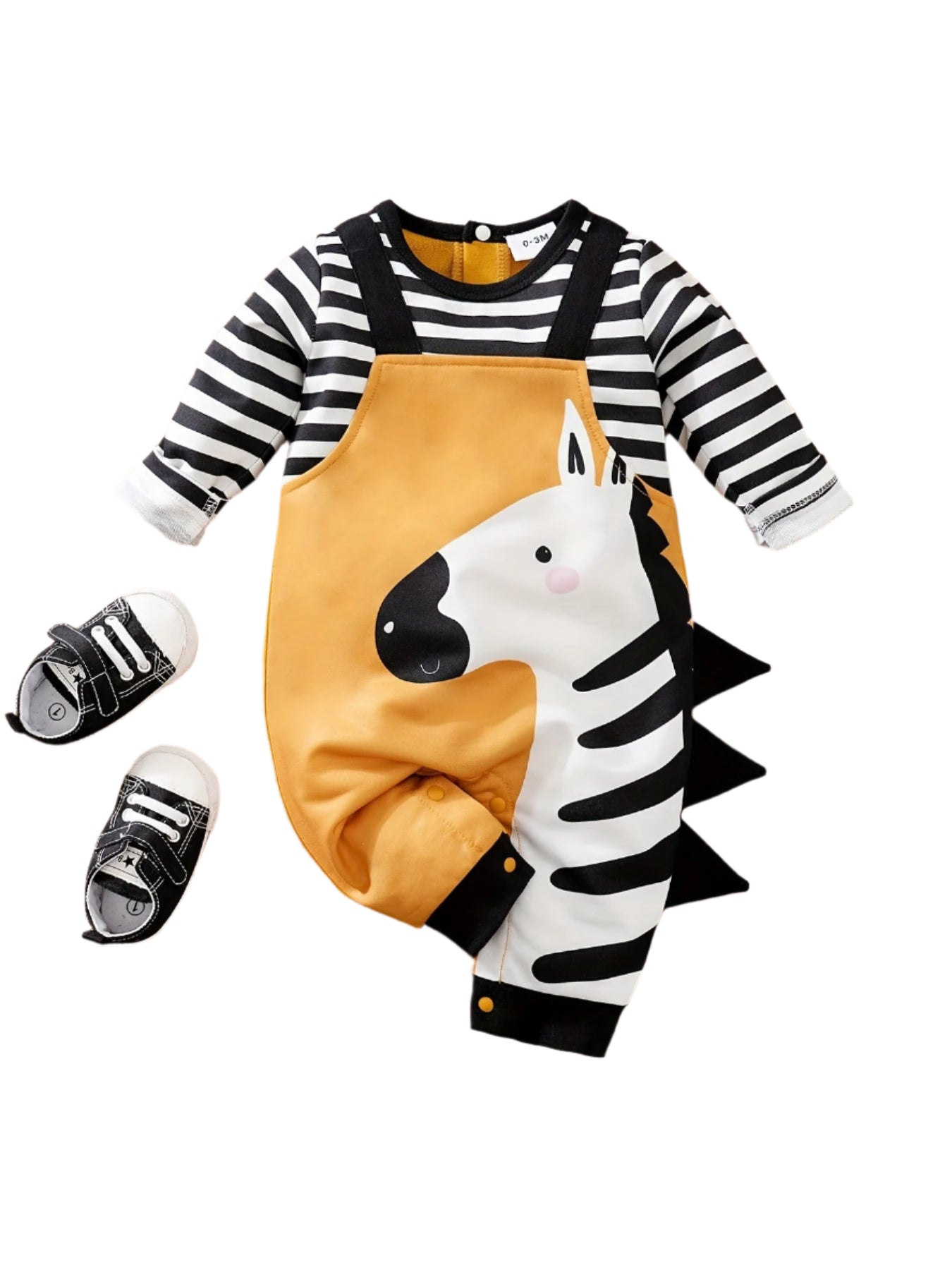 Cute Zebra Romper for Babies – Perfect for Spring and Autumn Outdoor Adventures
